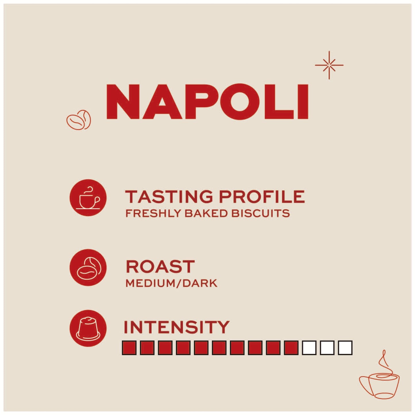 Kimbo Napoli Original Blend 100% Arabica Ground Coffee | 10/13 Intensity | Dark Roast with Floral & Sweet Flavor | 12 oz (340g) bag