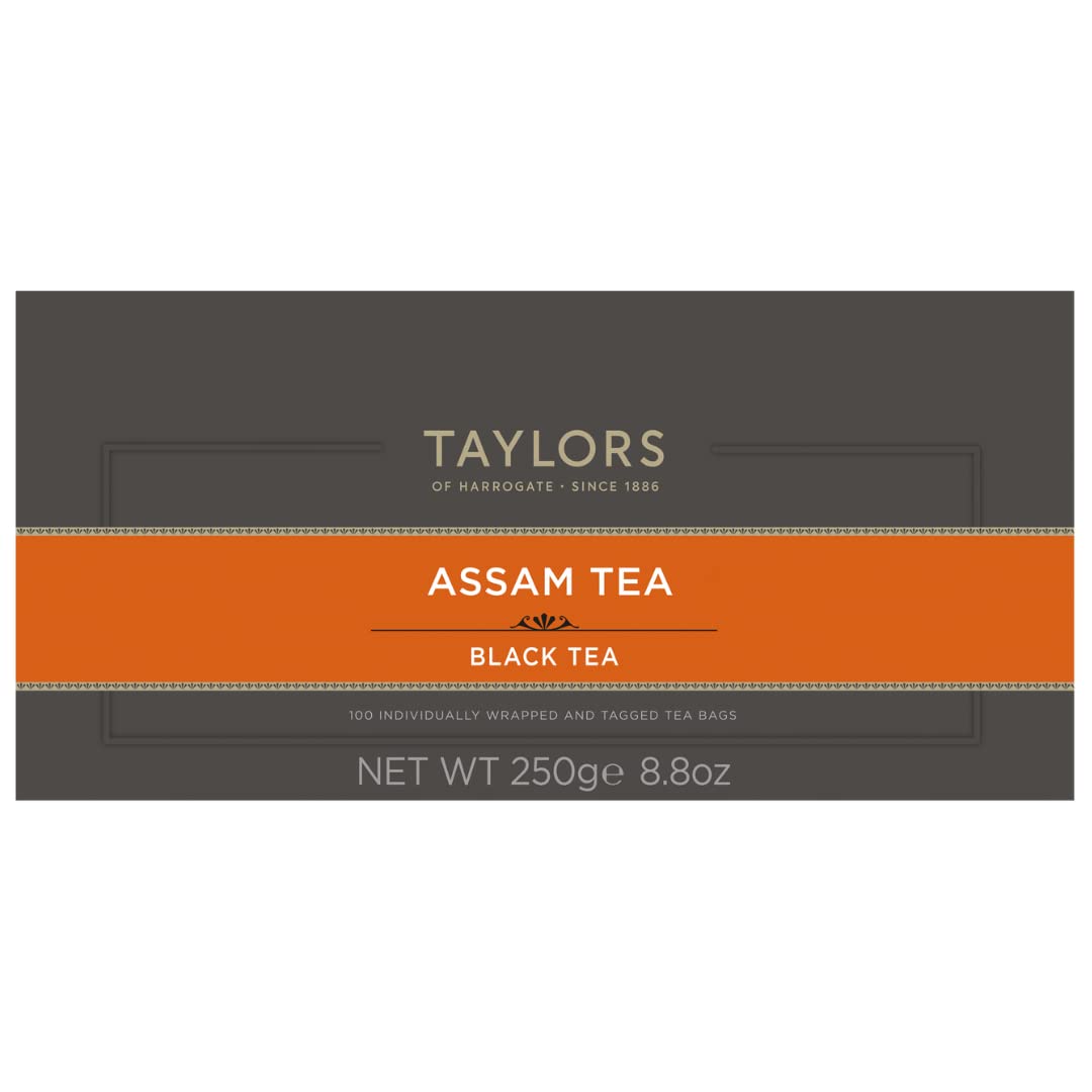 Taylors of Harrogate Afternoon Darjeeling, Black Tea, Individually Wrapped Bags 20 Count (Pack of 1), Delicate, Sweet & Floral, Caffeinated, Enjoy Hot or Iced, 20 Teabags