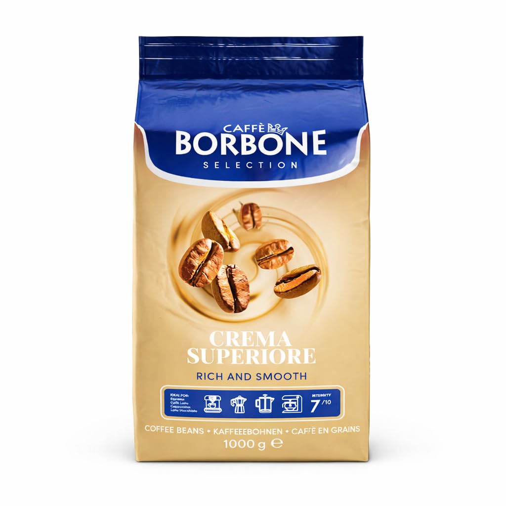 Caffè Borbone Crema Superiore Whole Bean Coffee, Arabica and Robusta Blend, Medium Roast, 2.2 lb Bag (Pack of 1)