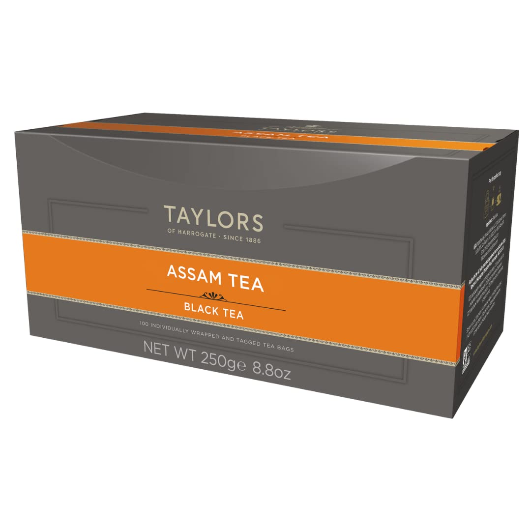 Taylors of Harrogate Afternoon Darjeeling, Black Tea, Individually Wrapped Bags 20 Count (Pack of 1), Delicate, Sweet & Floral, Caffeinated, Enjoy Hot or Iced, 20 Teabags