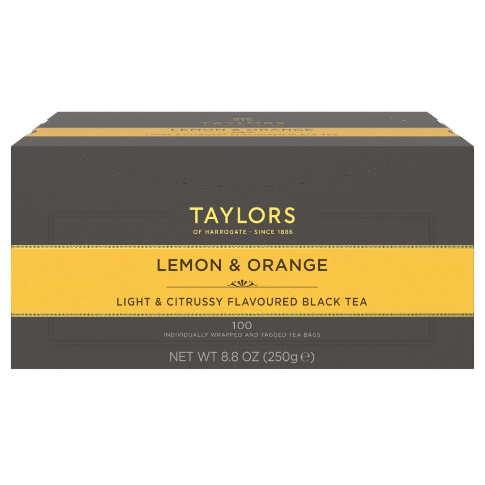 Taylors of Harrogate Afternoon Darjeeling, Black Tea, Individually Wrapped Bags 20 Count (Pack of 1), Delicate, Sweet & Floral, Caffeinated, Enjoy Hot or Iced, 20 Teabags