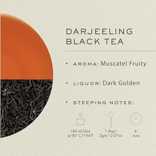 Makaibari Organic Darjeeling Black Loose Leaf Tea, 250 cups (500g/17.63oz) | Direct from the World's First Certified Organic Tea Estate