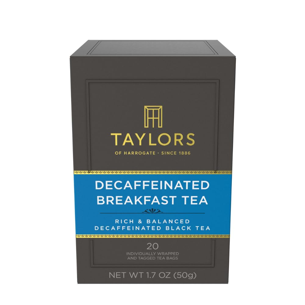 Taylors of Harrogate Afternoon Darjeeling, Black Tea, Individually Wrapped Bags 20 Count (Pack of 1), Delicate, Sweet & Floral, Caffeinated, Enjoy Hot or Iced, 20 Teabags
