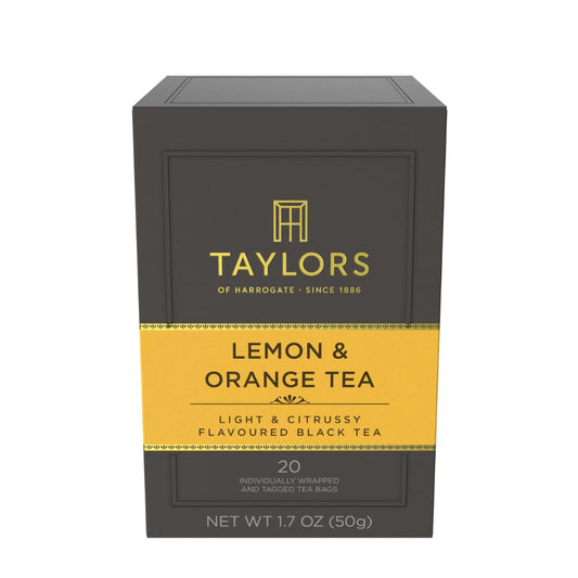 Taylors of Harrogate Afternoon Darjeeling, Black Tea, Individually Wrapped Bags 20 Count (Pack of 1), Delicate, Sweet & Floral, Caffeinated, Enjoy Hot or Iced, 20 Teabags