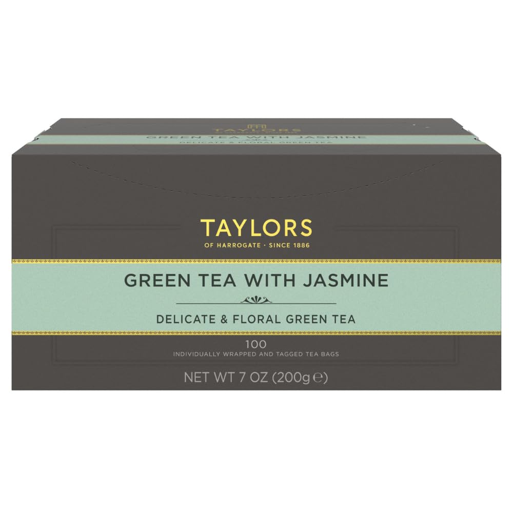 Taylors of Harrogate Afternoon Darjeeling, Black Tea, Individually Wrapped Bags 20 Count (Pack of 1), Delicate, Sweet & Floral, Caffeinated, Enjoy Hot or Iced, 20 Teabags