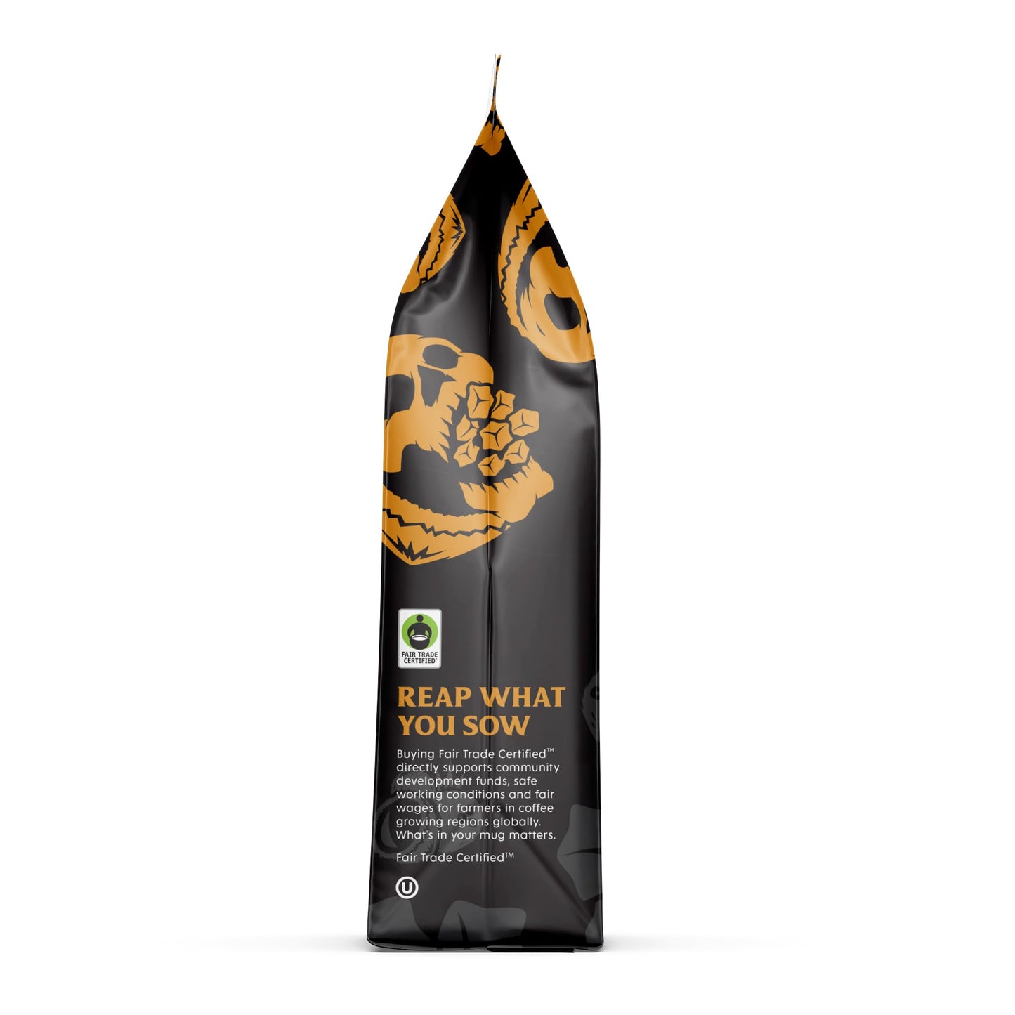 Death Wish Coffee, Organic and Fair Trade Dark Roast Ground Coffee, 16 oz
