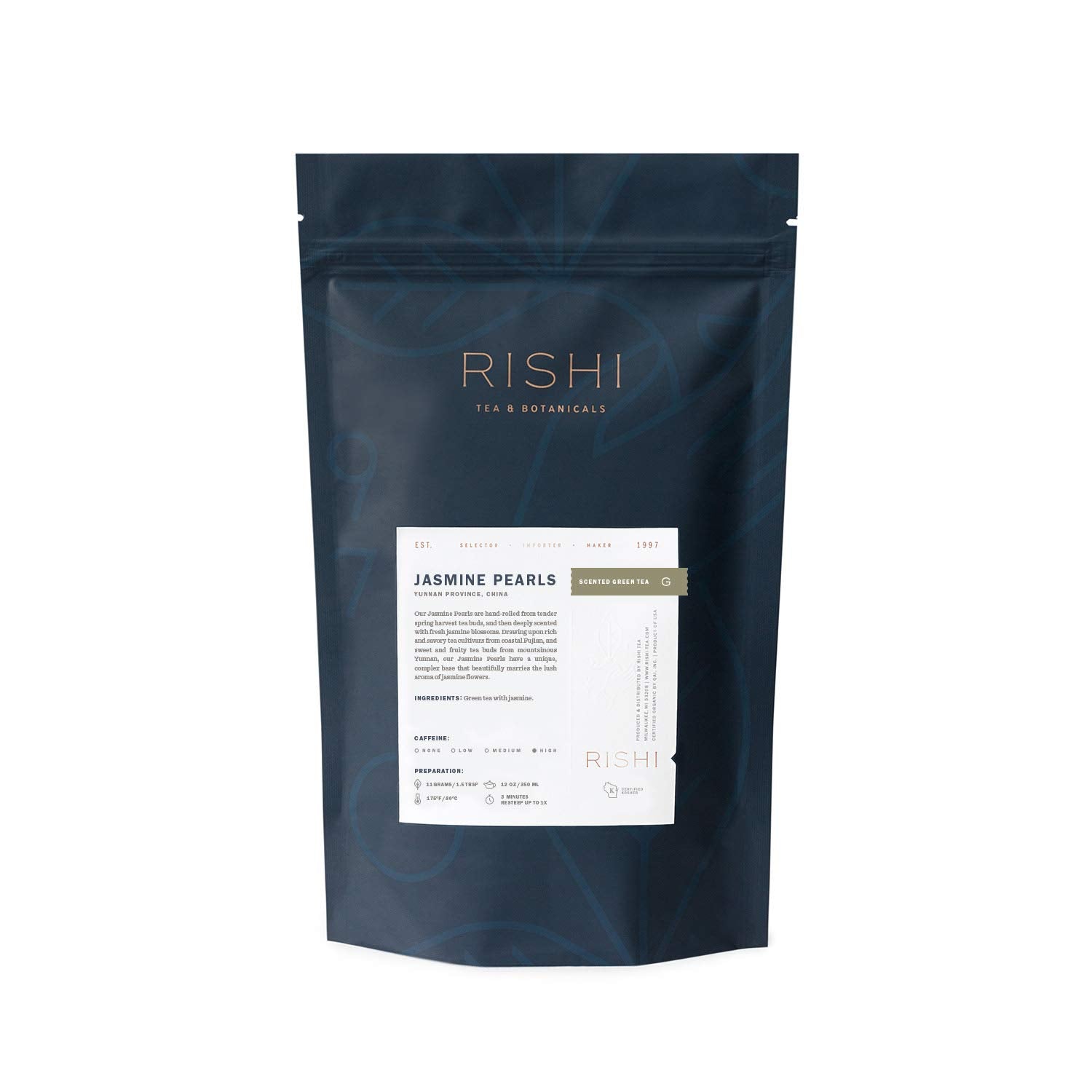 Rishi Tea China Breakfast Black Loose Leaf Tea - Organic, Robust & Caffeinated, Enjoy Hot or Iced - 4 Ounces, 12+ Servings