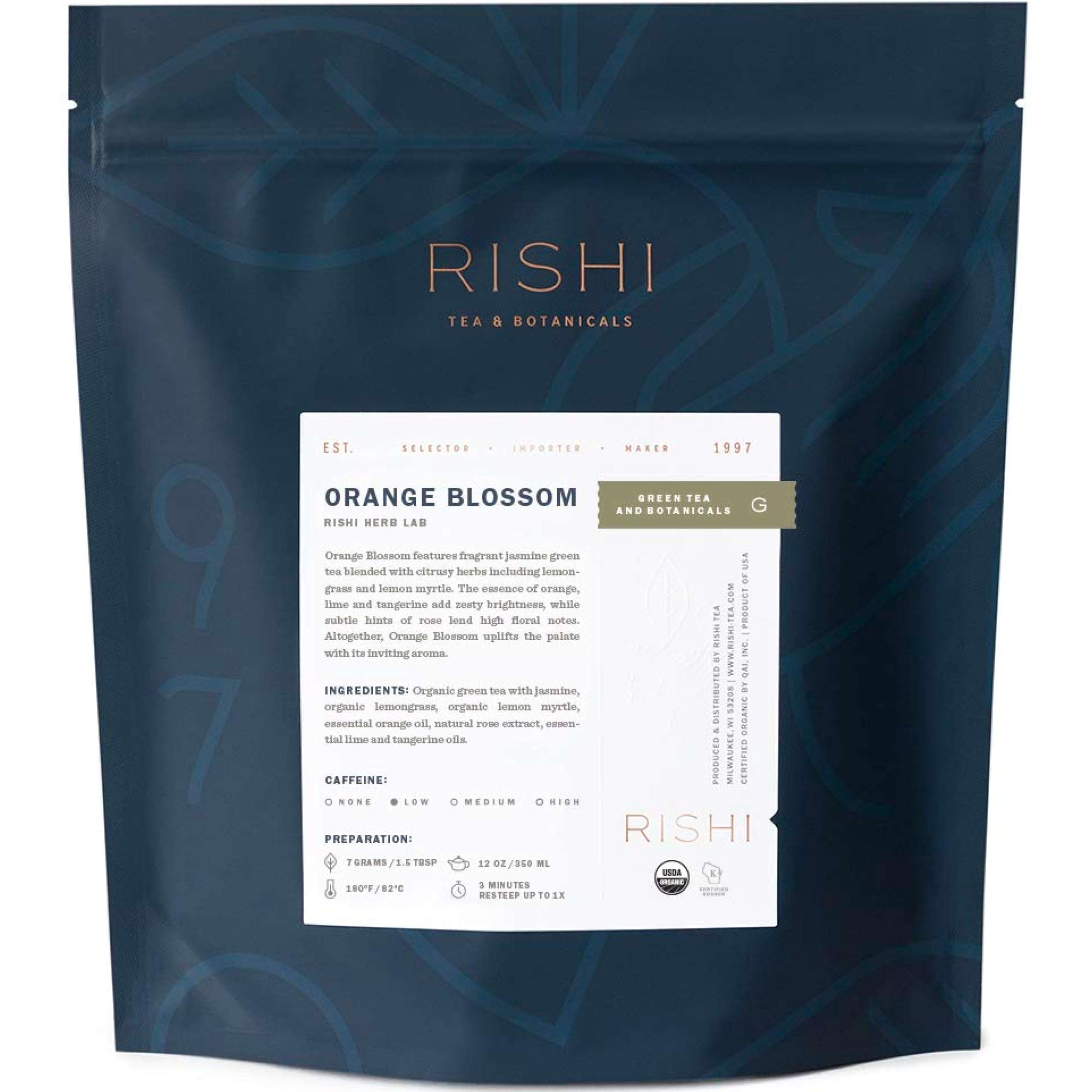 Rishi Tea China Breakfast Black Loose Leaf Tea - Organic, Robust & Caffeinated, Enjoy Hot or Iced - 4 Ounces, 12+ Servings