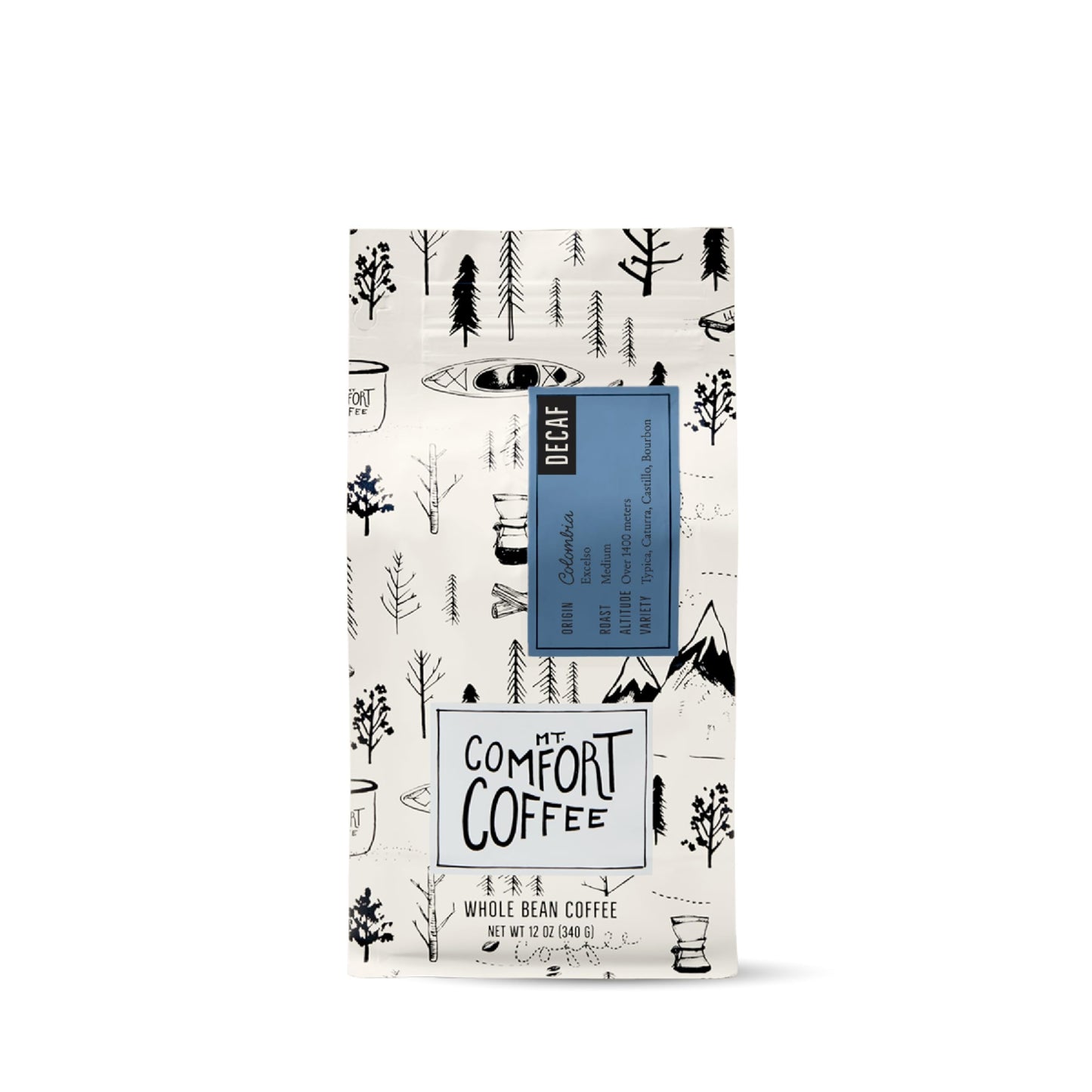 Mt. Comfort Coffee Organic Peru Medium Roast, 12 Ounce (Pack of 1) - Flavor Notes of Nutty, Chocolate, & Citrus - Sourced From Small, Peruvian Coffee Farms - Roasted Whole Beans