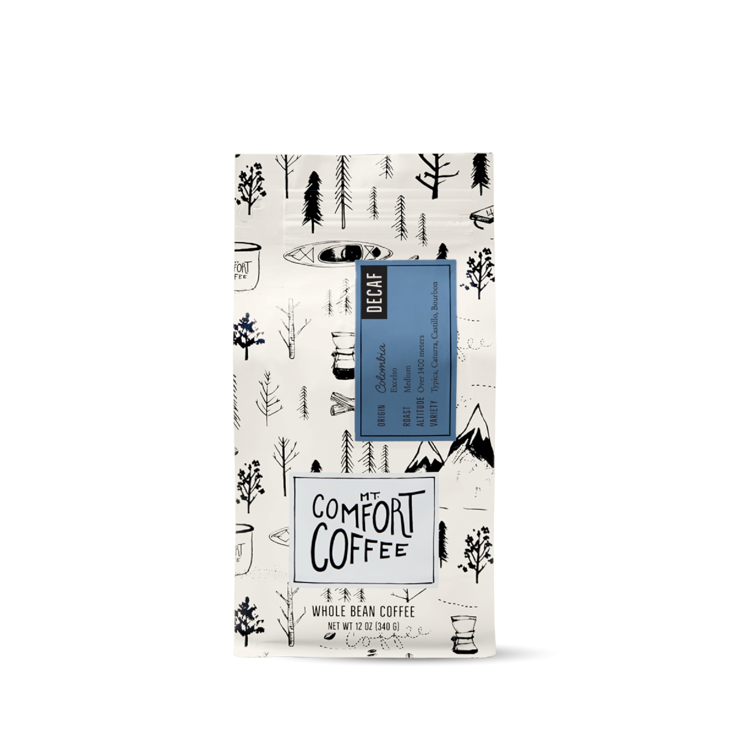 Mt. Comfort Coffee Organic Peru Medium Roast, 12 Ounce (Pack of 1) - Flavor Notes of Nutty, Chocolate, & Citrus - Sourced From Small, Peruvian Coffee Farms - Roasted Whole Beans