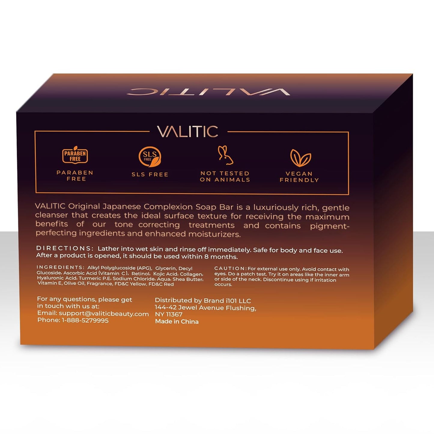 Valitic Kojic Acid Dark Spot Remover Soap Bar with Vitamin C, Retinol, Collagen, Turmeric - Original Japanese Complex - Hyaluronic Acid, Vitamin E, Shea Butter, Castile Oil ( 4 Pack ) With Soap Holder