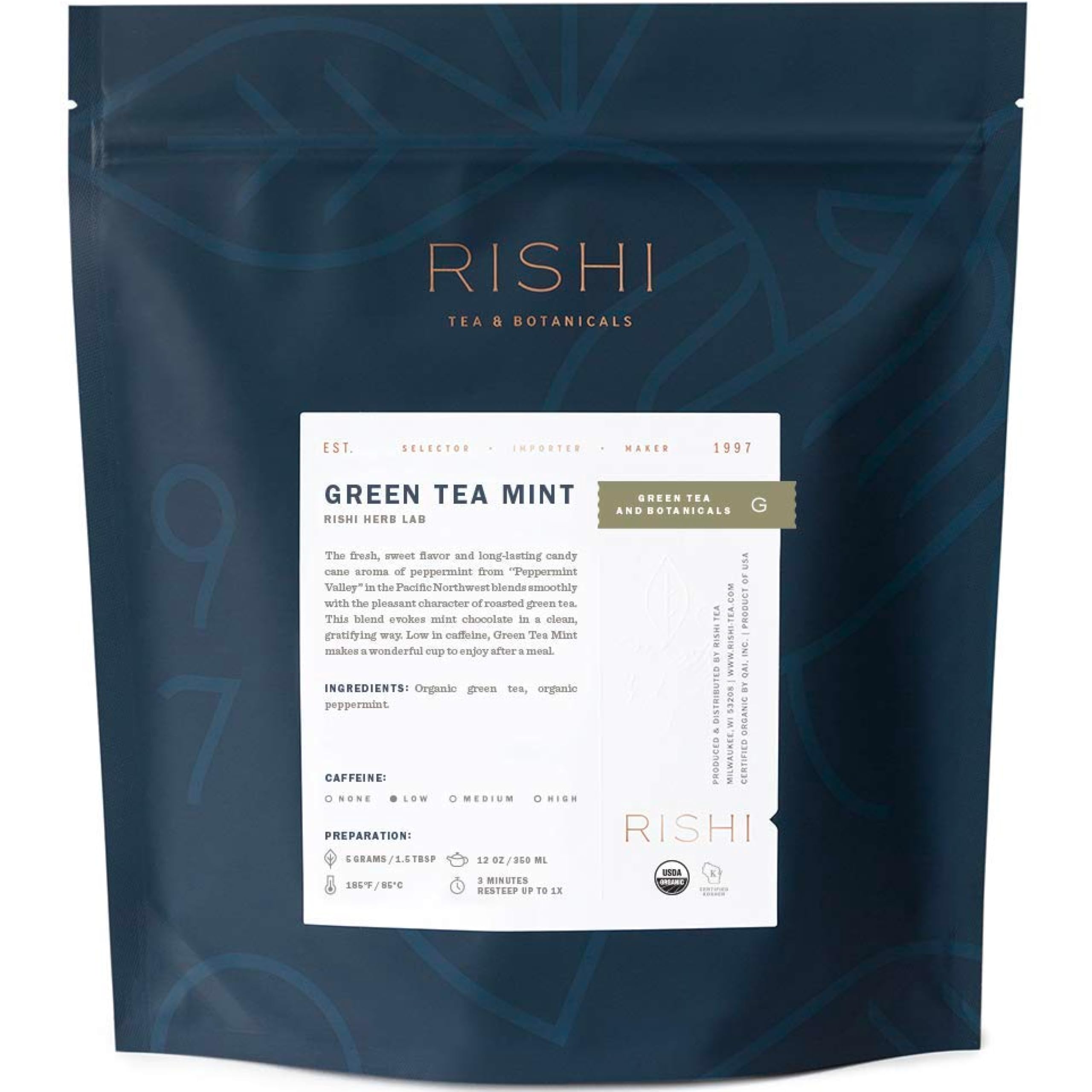 Rishi Tea China Breakfast Black Loose Leaf Tea - Organic, Robust & Caffeinated, Enjoy Hot or Iced - 4 Ounces, 12+ Servings