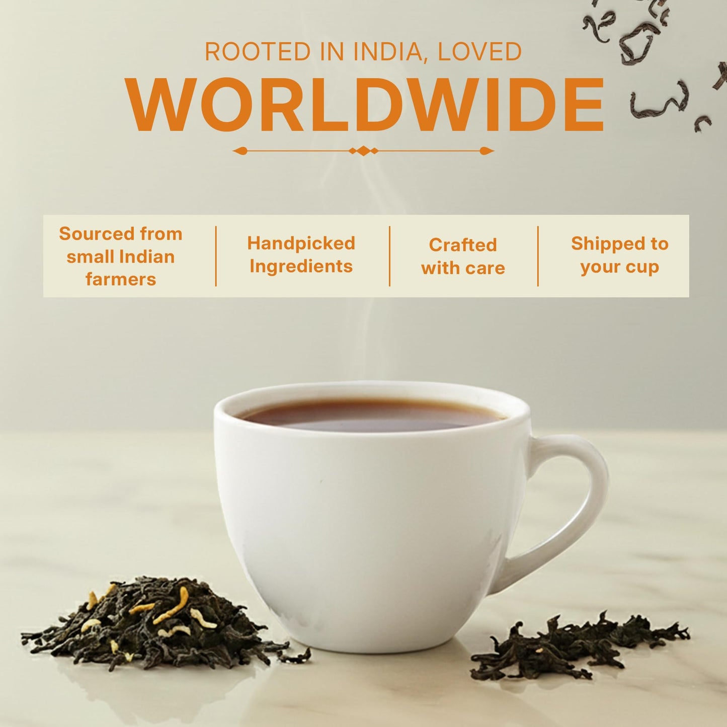 Tea Leaf & Co. Mint Green Tea Bags (50), Green Tea w/ Peppermint & Spearmint, Caffeinated, Real & Natural Green Tea, Blended with Fresh Herbs & Spices