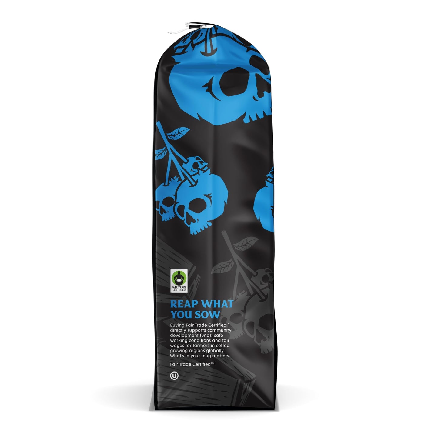 Death Wish Coffee, Organic and Fair Trade Dark Roast Ground Coffee, 16 oz
