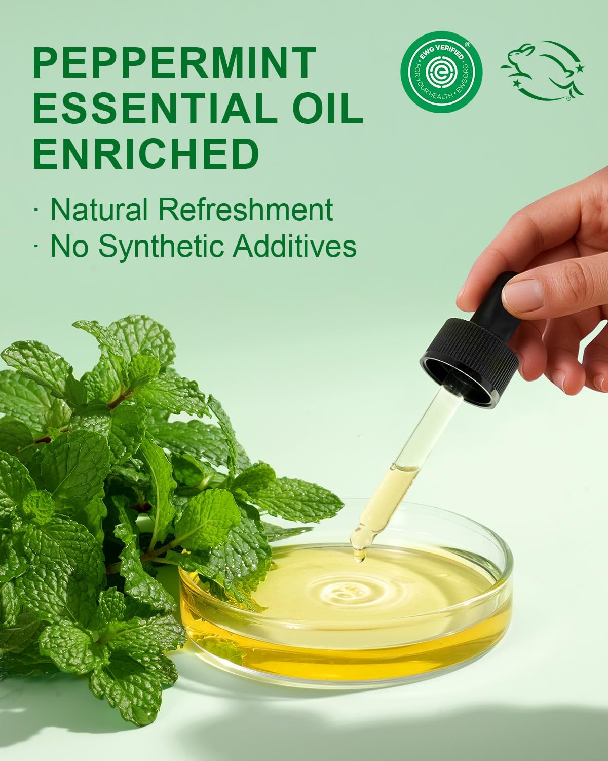 Yoken Peppermint Castile Soap Liquid (EWG Verified, 32 OZ) Made with Certified Organic Oils, Gentle Peppermint Soap for Body Wash, Face, Hands, Dishes, Laundry & More, Vegan Natural Versatile Cleanser