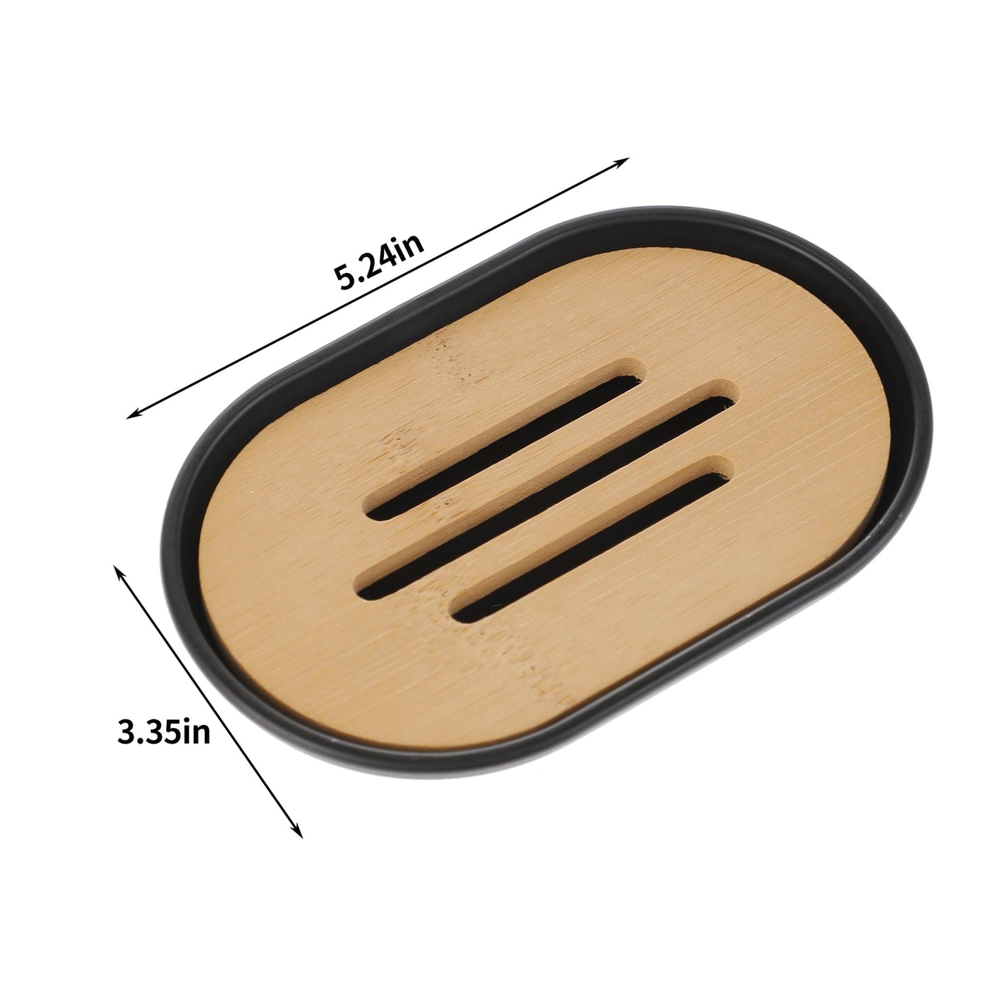 Wooden Soap Dish for Shower,Set of 2 Shower Soap Holder,Self draining Bar Soap Holder for Bathroom, Homemade Soaps Saver Natural Soaps Tray, Vowupt