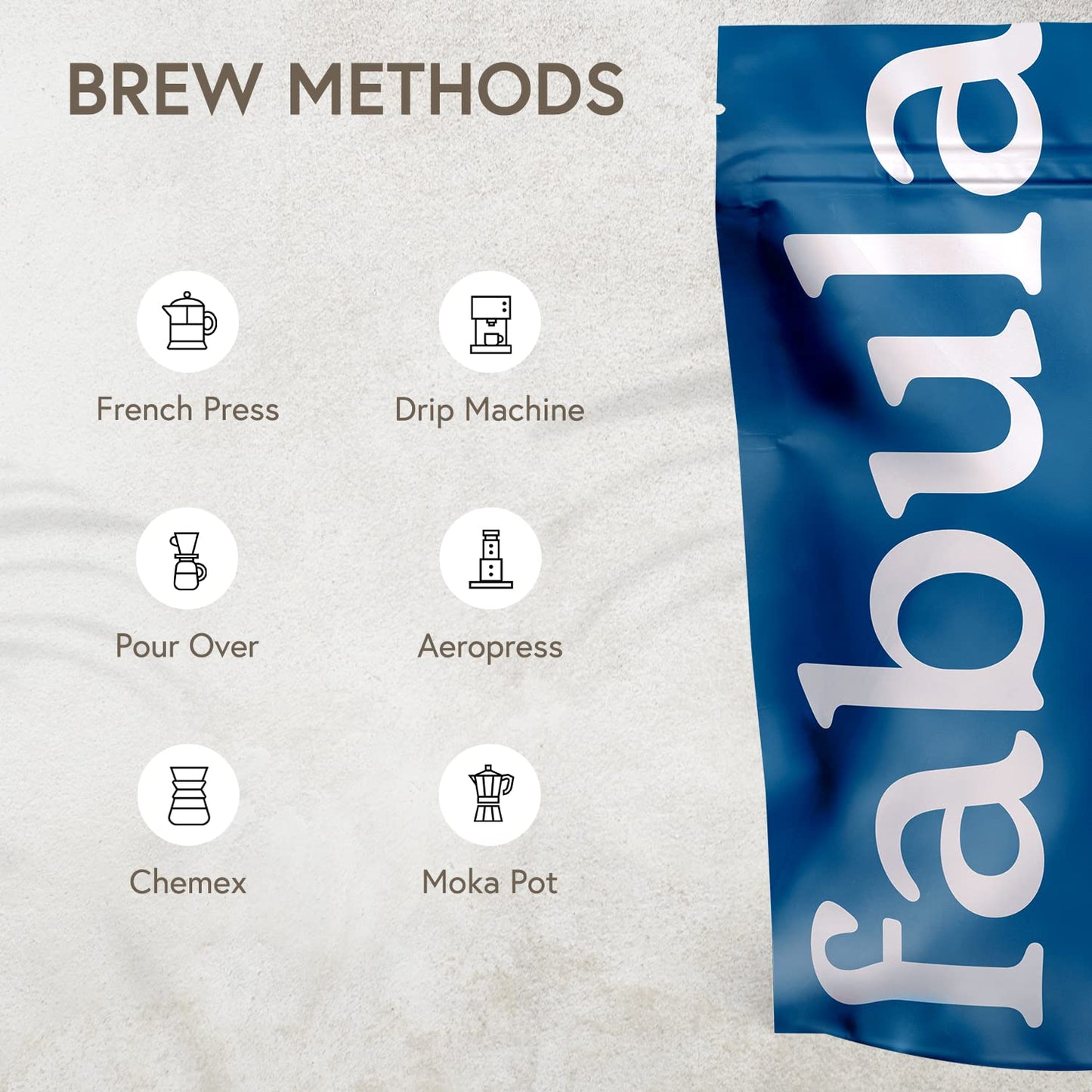 Fabula Low Acid Coffee, USDA Organic Ground Coffee Medium Roast - Non GMO - No Molds - Mycotoxins Pesticides Free - Single Origin Coffee - 12 oz