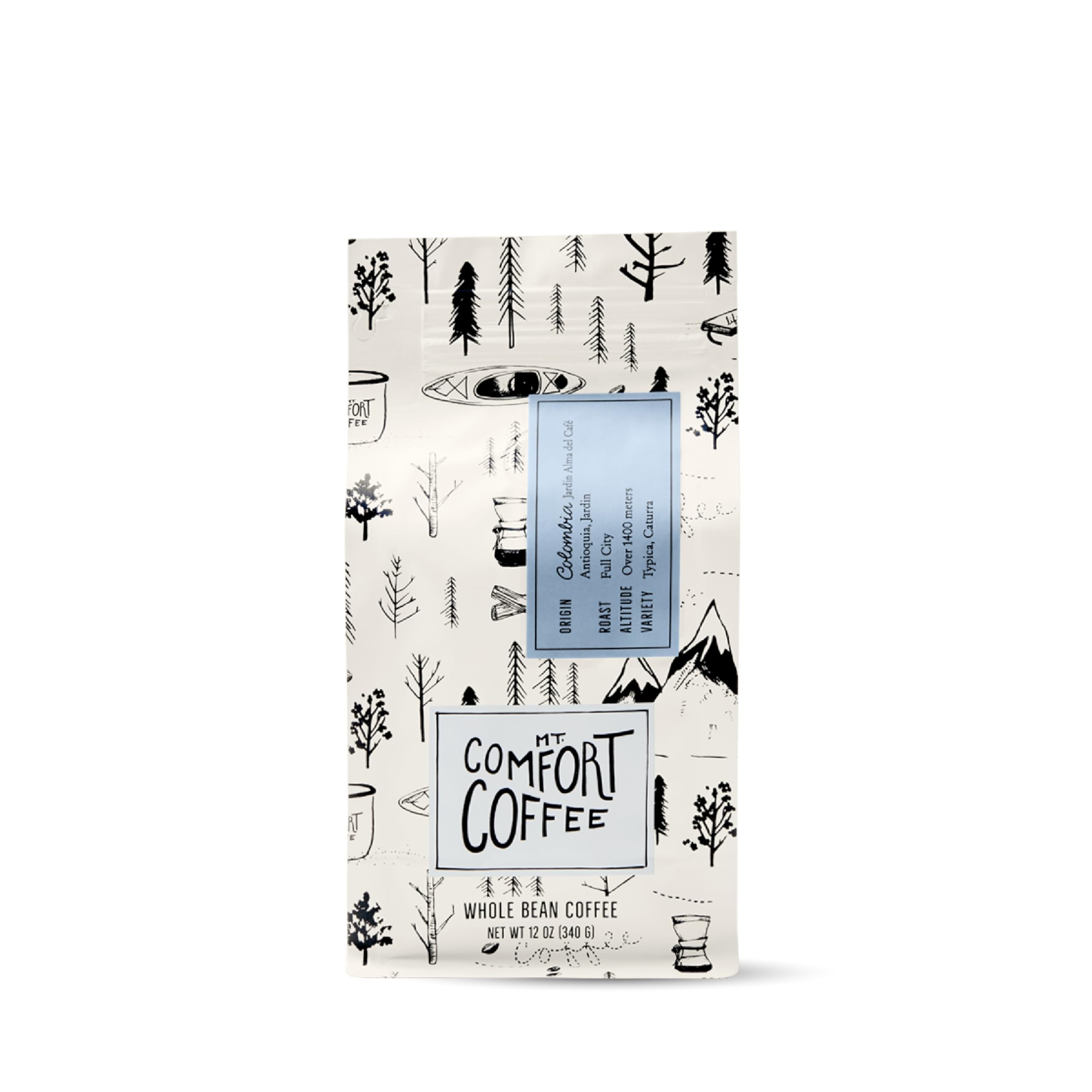 Mt. Comfort Coffee Organic Peru Medium Roast, 12 Ounce (Pack of 1) - Flavor Notes of Nutty, Chocolate, & Citrus - Sourced From Small, Peruvian Coffee Farms - Roasted Whole Beans