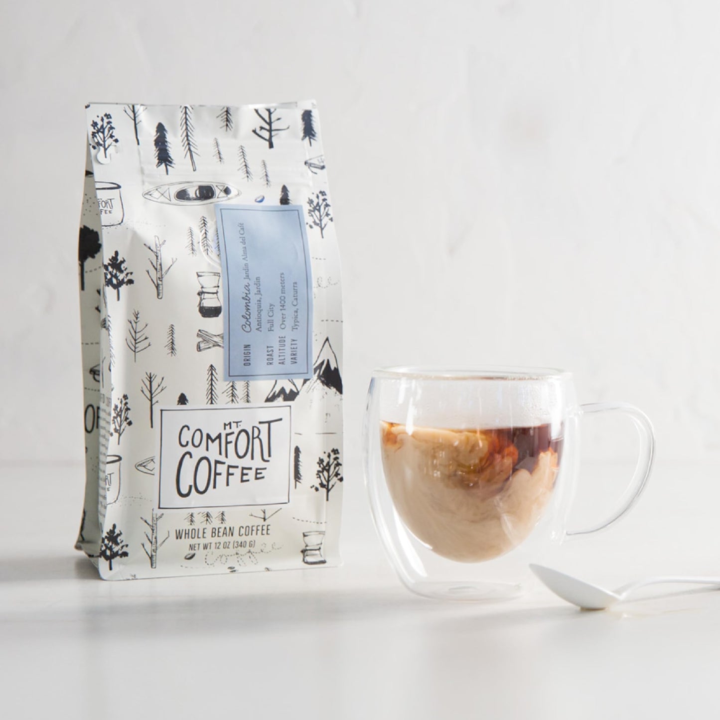 Mt. Comfort Coffee Organic Peru Medium Roast, 12 Ounce (Pack of 1) - Flavor Notes of Nutty, Chocolate, & Citrus - Sourced From Small, Peruvian Coffee Farms - Roasted Whole Beans