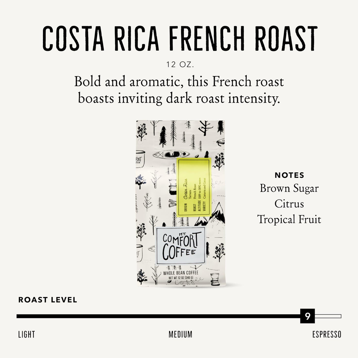 Mt. Comfort Coffee Organic Peru Medium Roast, 12 Ounce (Pack of 1) - Flavor Notes of Nutty, Chocolate, & Citrus - Sourced From Small, Peruvian Coffee Farms - Roasted Whole Beans