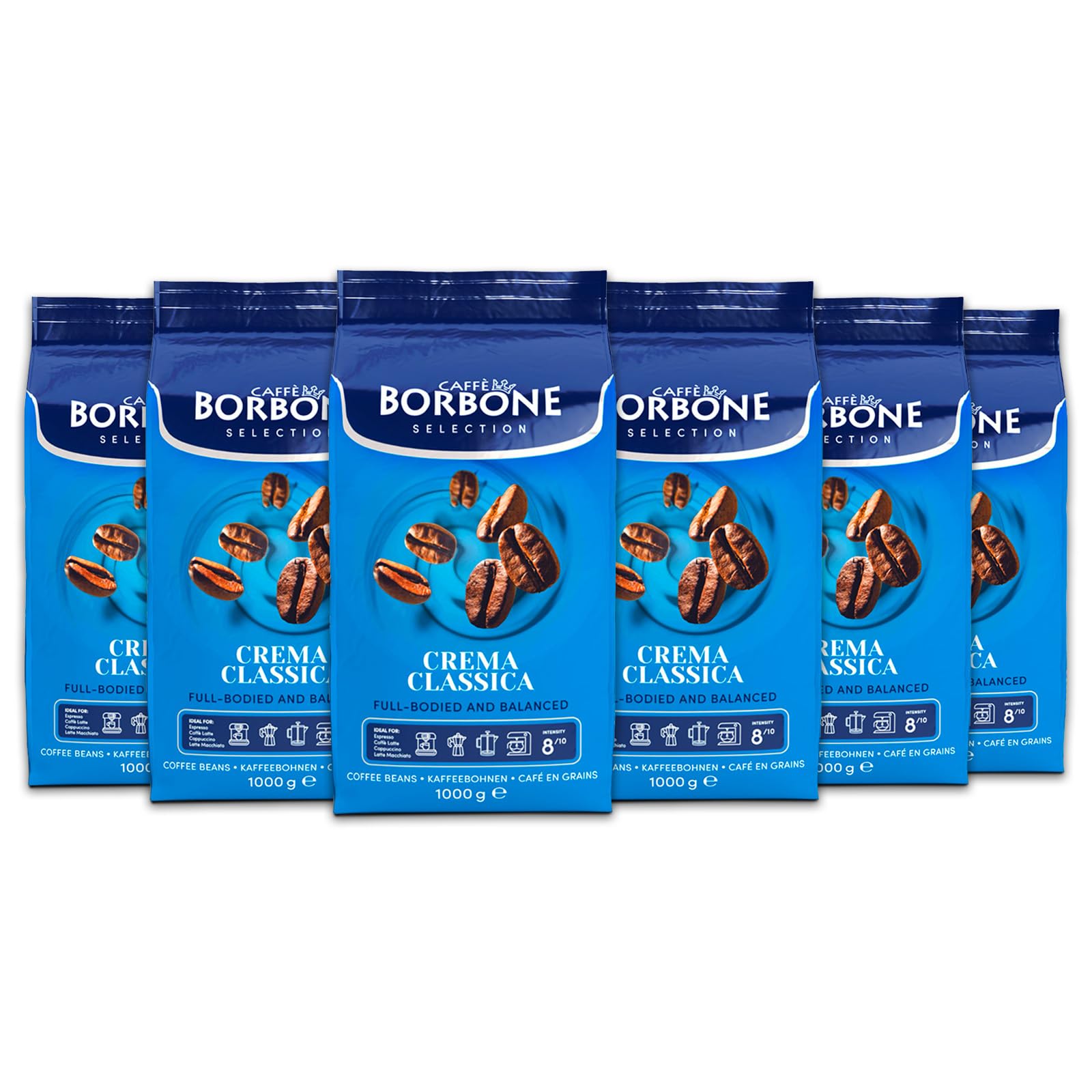 Caffè Borbone Crema Superiore Whole Bean Coffee, Arabica and Robusta Blend, Medium Roast, 2.2 lb Bag (Pack of 1)