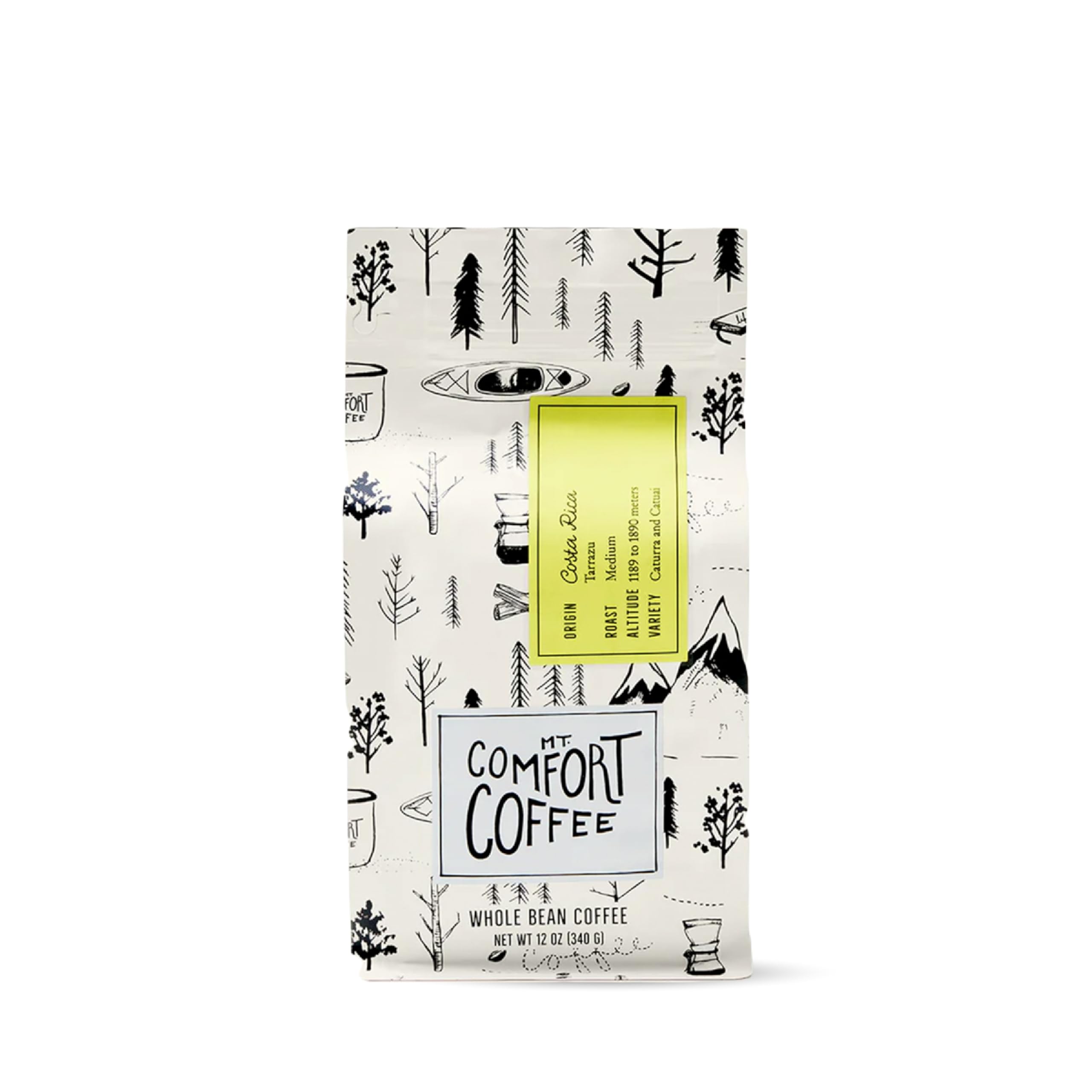 Mt. Comfort Coffee Organic Peru Medium Roast, 12 Ounce (Pack of 1) - Flavor Notes of Nutty, Chocolate, & Citrus - Sourced From Small, Peruvian Coffee Farms - Roasted Whole Beans