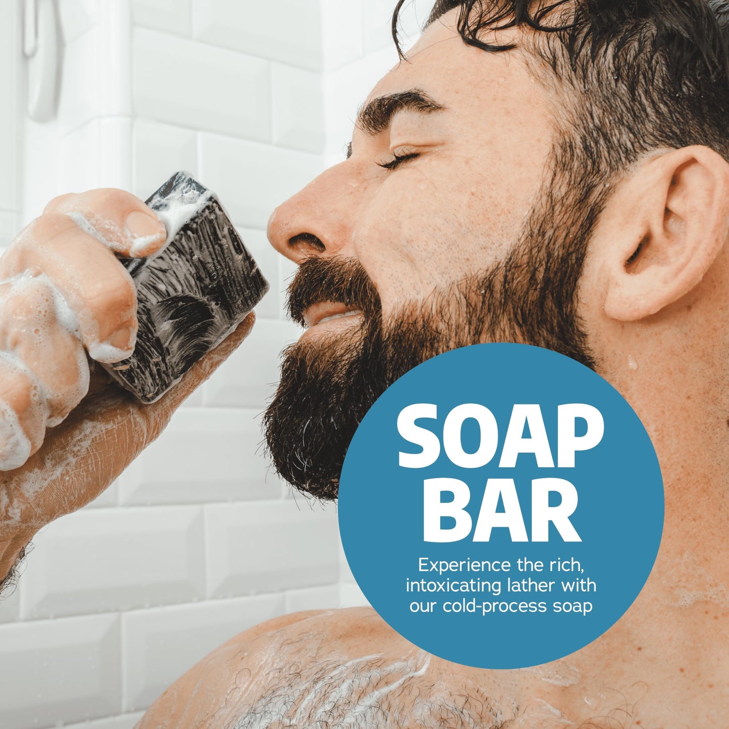 Dr. Squatch Natural Men’s Bar Soap - Cold Process Body Soap Bar with Natural Oils - Gifts for Men - Pine Tar (5 oz, 3-Pack)