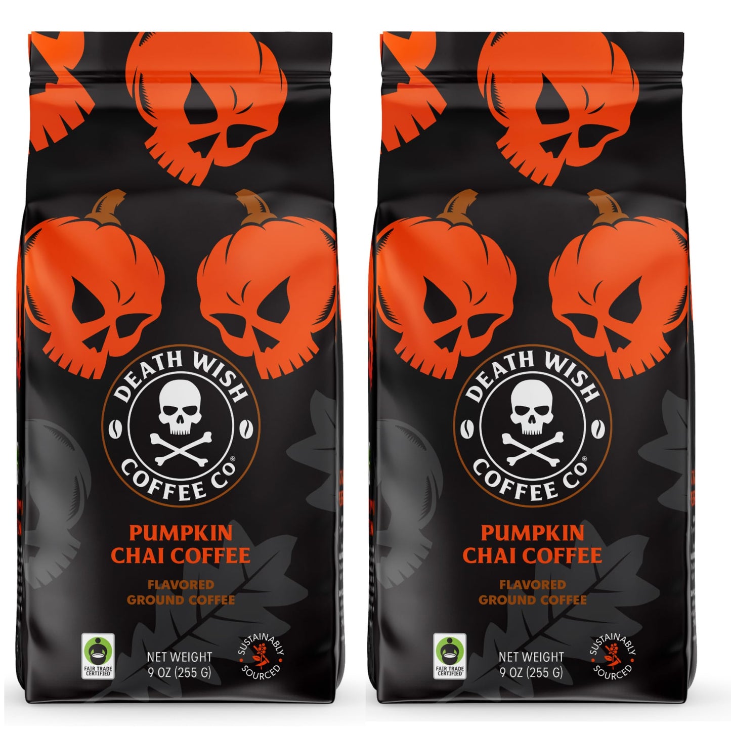 Death Wish Coffee, Organic and Fair Trade Dark Roast Ground Coffee, 16 oz