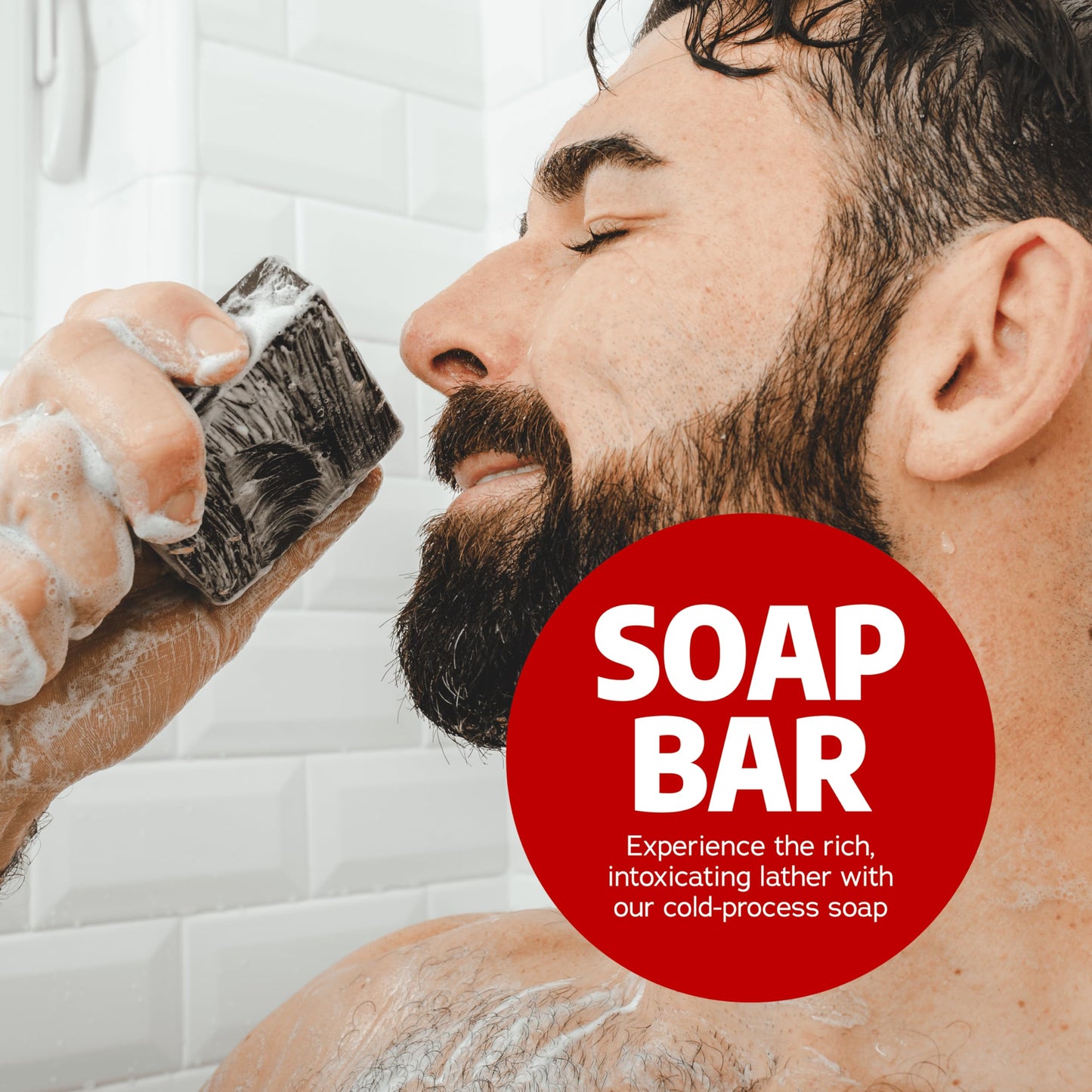 Dr. Squatch Natural Men’s Bar Soap - Cold Process Body Soap Bar with Natural Oils - Gifts for Men - Pine Tar (5 oz, 3-Pack)