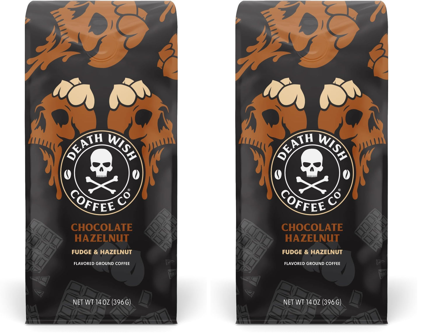 Death Wish Coffee, Organic and Fair Trade Dark Roast Ground Coffee, 16 oz
