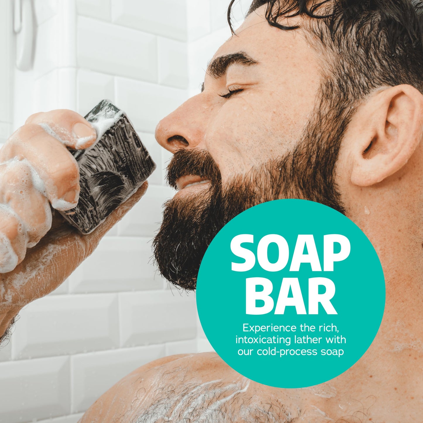 Dr. Squatch Natural Men’s Bar Soap - Cold Process Body Soap Bar with Natural Oils - Gifts for Men - Pine Tar (5 oz, 3-Pack)