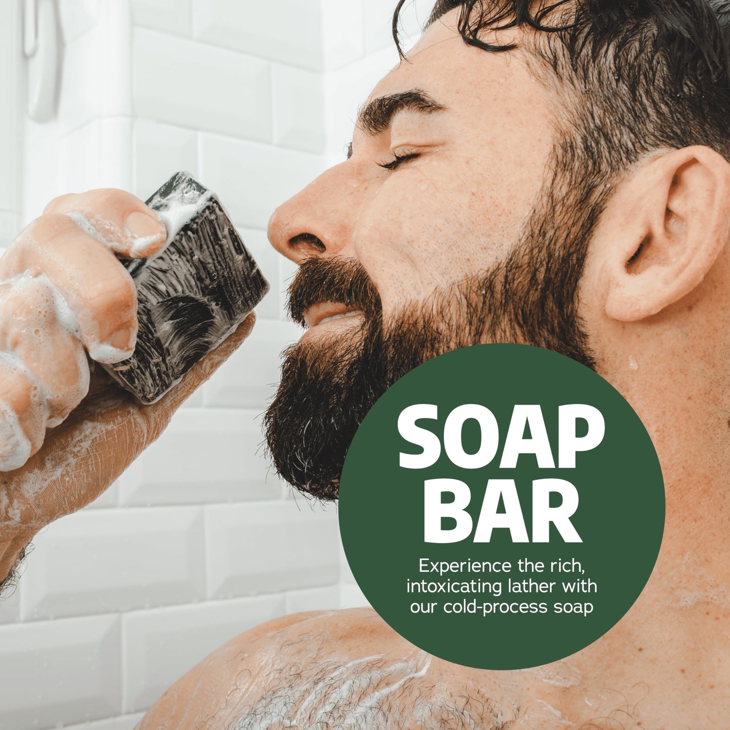 Dr. Squatch Natural Men’s Bar Soap - Cold Process Body Soap Bar with Natural Oils - Gifts for Men - Pine Tar (5 oz, 3-Pack)